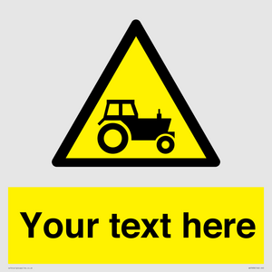 Custom warning farm machinery